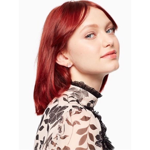 ♠️Kate Spade♠️ Peach Small Gumdrop Stud Earrings - Picture 4 of 8